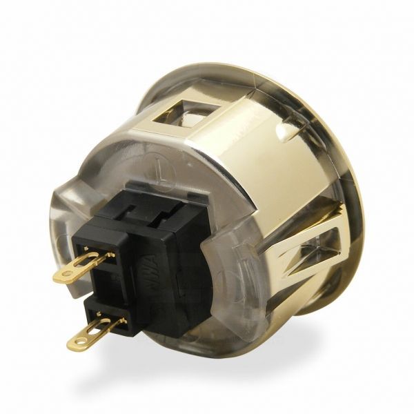 Boton Sanwa Metalico Dorado en Guatemala