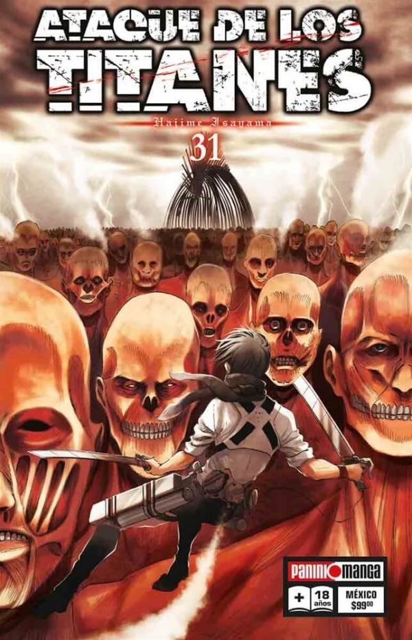 Manga Ataque de los Titanes 31 en Guatemala