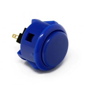Boton Sanwa Azul Marino en Guatemala de 20mm