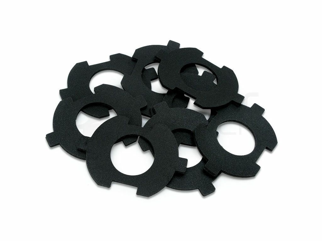 Almohadillas silenciadoras de 30mm (kit 7 unidades) Color Negro