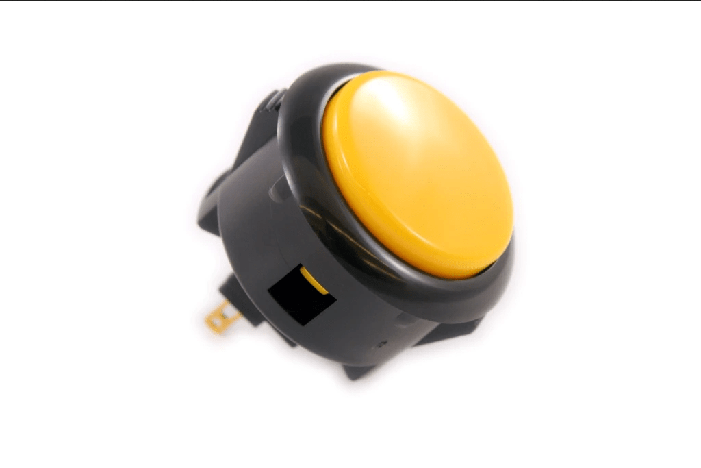 Botón Sanwa OBSF-30 Original Color Negro con Amarillo