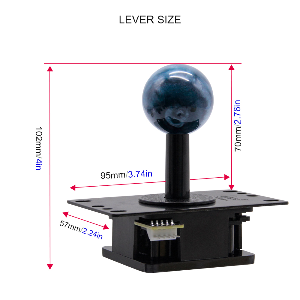 Palanca Qanba Gravity con Micro Mecánico OMRON – JOV8S Guatemala - Imagen 3