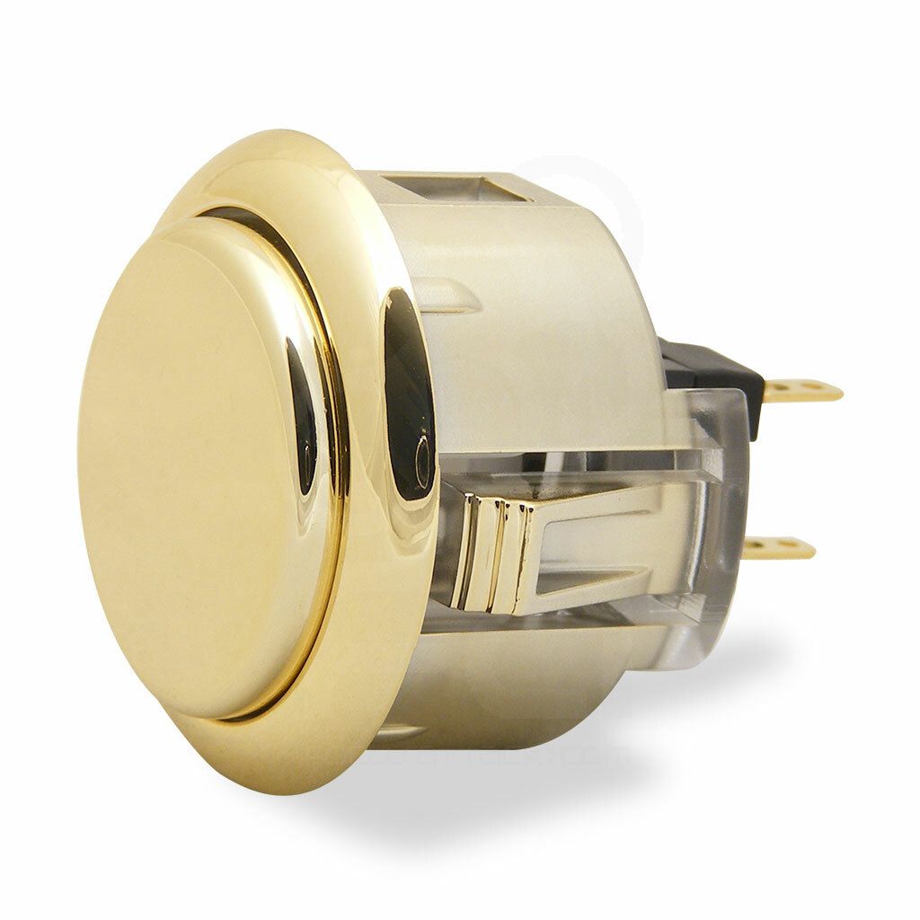 Botón Sanwa OBSJ 30mm Original Color Oro Metalico