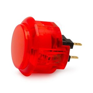 Botón Sanwa OBSC-30 Original Color Rojo Translucido